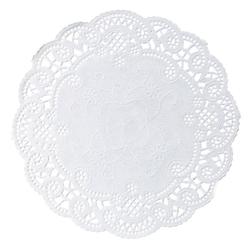 Hoffmaster 500532 French Lace Doily, 6" Diameter (Case of 1000) White - Image 1